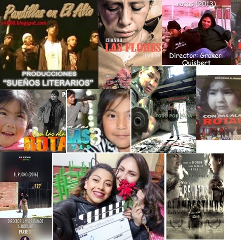 Las pandillas de El Alto 2009, de Milton Ramiro Conde Paz; Cuando las flores hablan 2014, de Henry Contreras Vásquez; “Rostro sin rastro” 2011, “Con las alas rotas” parte I 2013, parte II 2014, parte III 2015, y “Al final del camino” 2016, todas de Grober Quisberth Argollo; "El pucho" 2017 y "Palomitay" 2019 de Freddy Javier Ramos Alurralde; Todo por nada "La Película” 2016 y “relatos clandestinos” 2015 de Fernando Vega, Yakov Vega y Cristhian Macuaga Araujo.