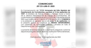 COMUNICADO