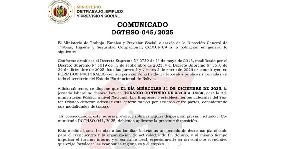 COMUNICADO