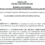 La ley del alivio tributario se aplicará para deudas en Impuestos y Aduana