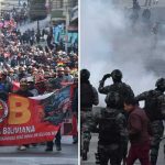 Otra jornada de enfrentamientos en La Paz: Marcha de la COB intenta tomar la Plaza Murillo